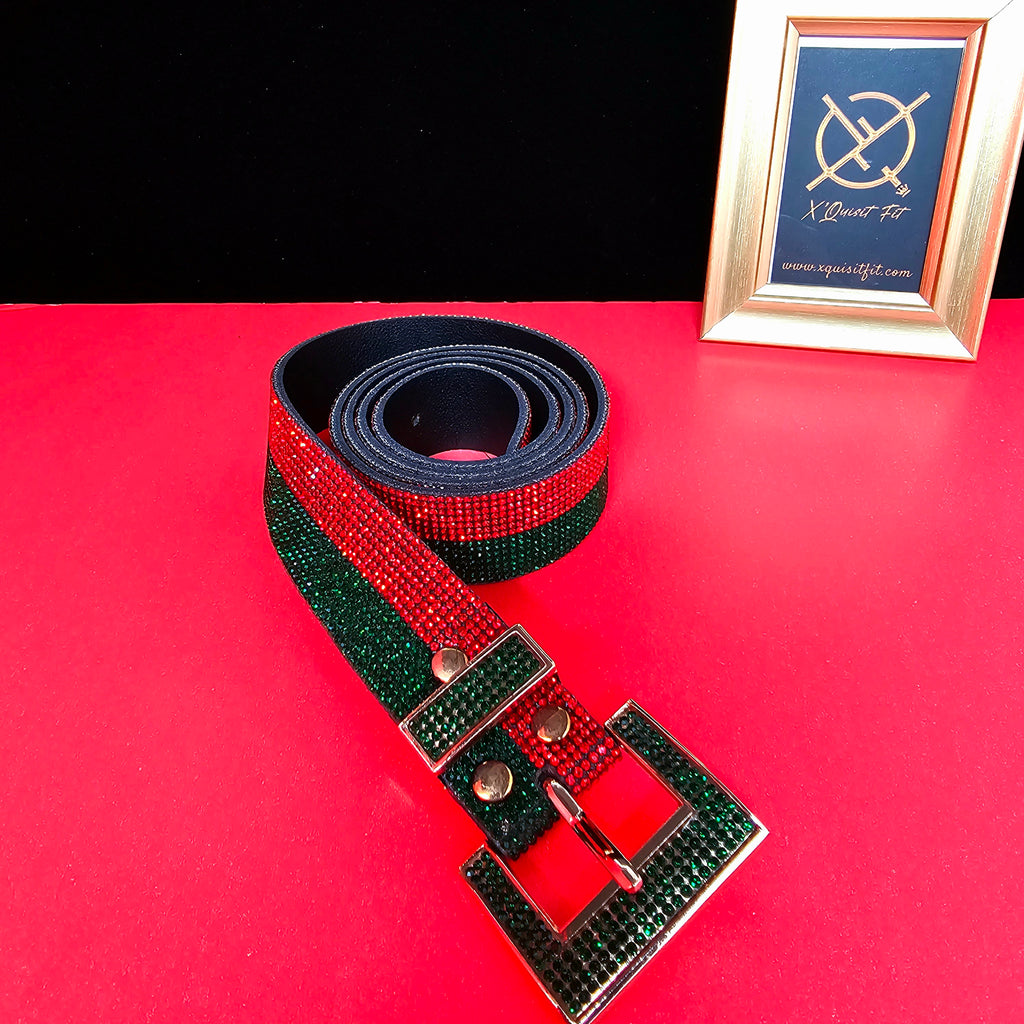 Red/Green Jeweled Belt