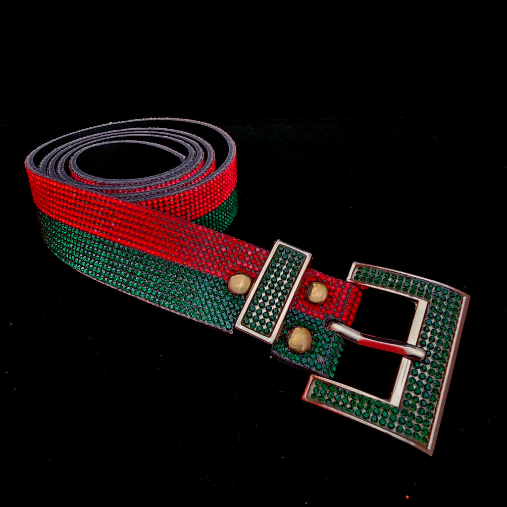 Red/Green Jeweled Belt