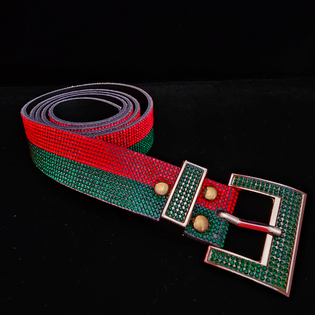 Red/Green Jeweled Belt