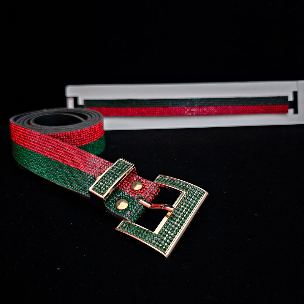 Red/Green Jeweled Belt