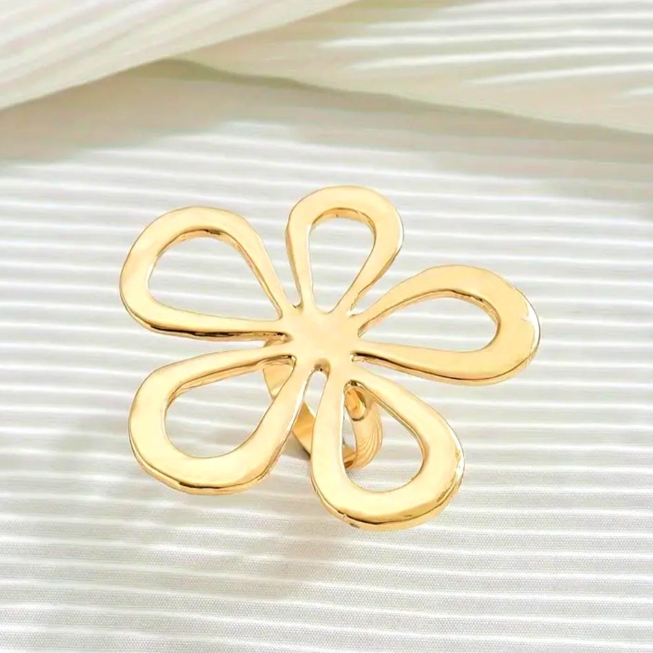 Classic Flower Statement Ring