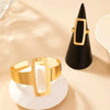 Egyptian Rectangle Bracelet Ring Set