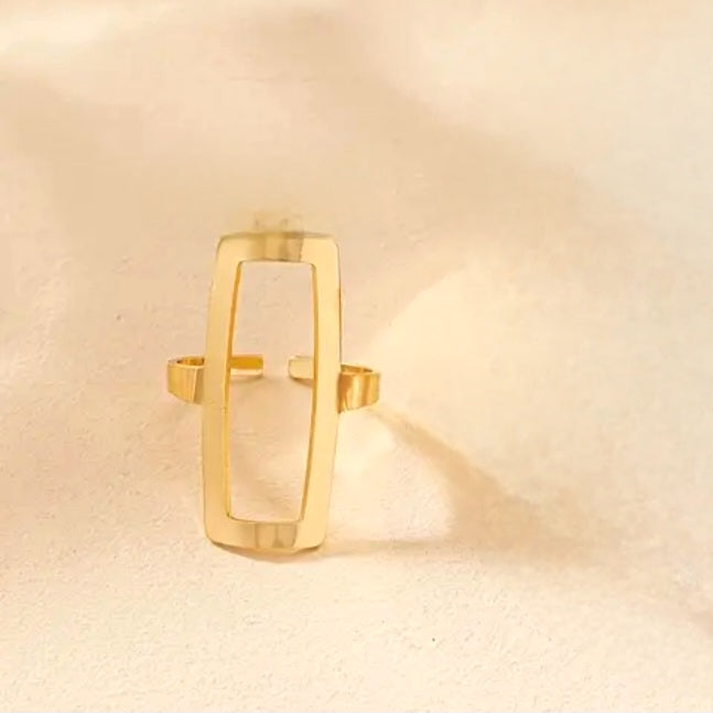 Egyptian Rectangle Bracelet Ring Set