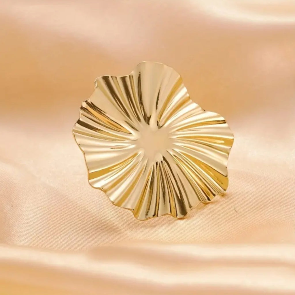 Open Petal Statement Ring