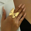 Be Free Butterfly Statement Ring