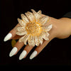 Sunflower Rose Statement Ring