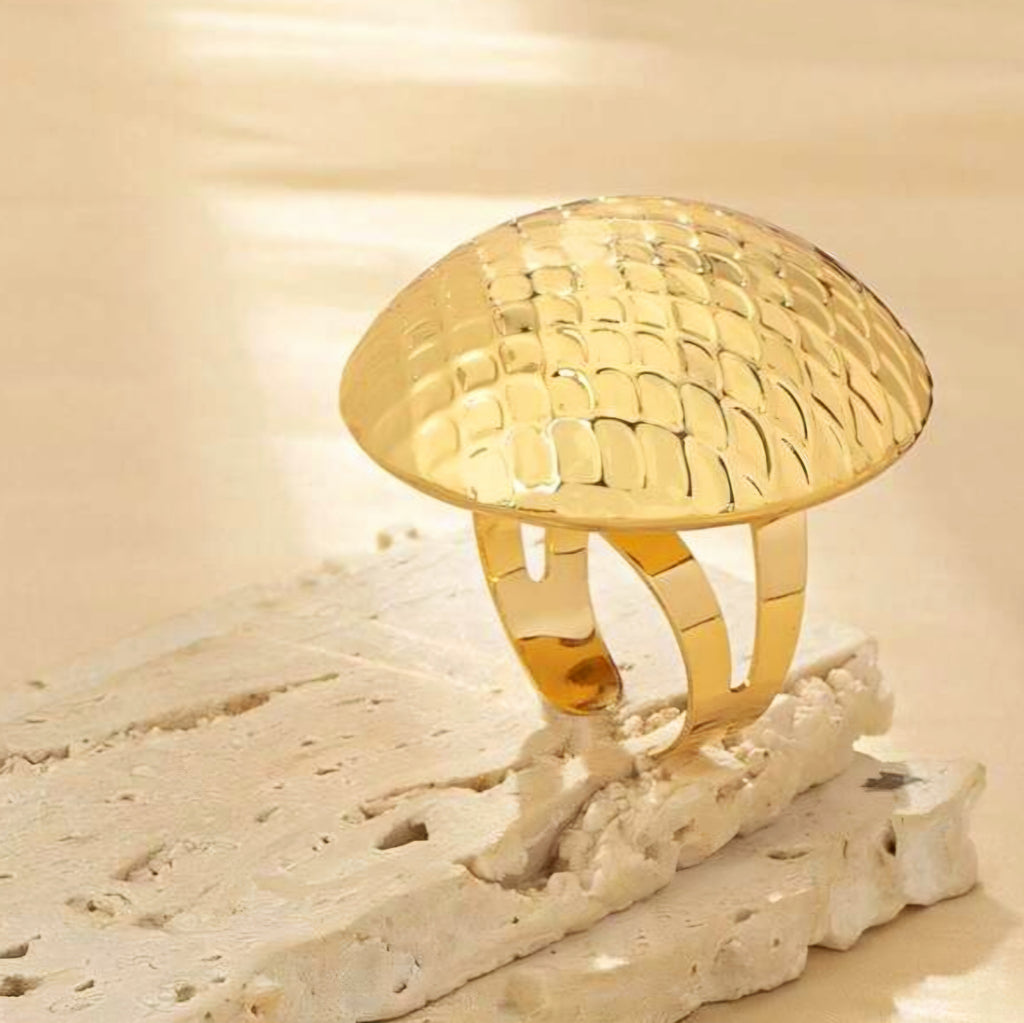 Mushroom Statement Ring