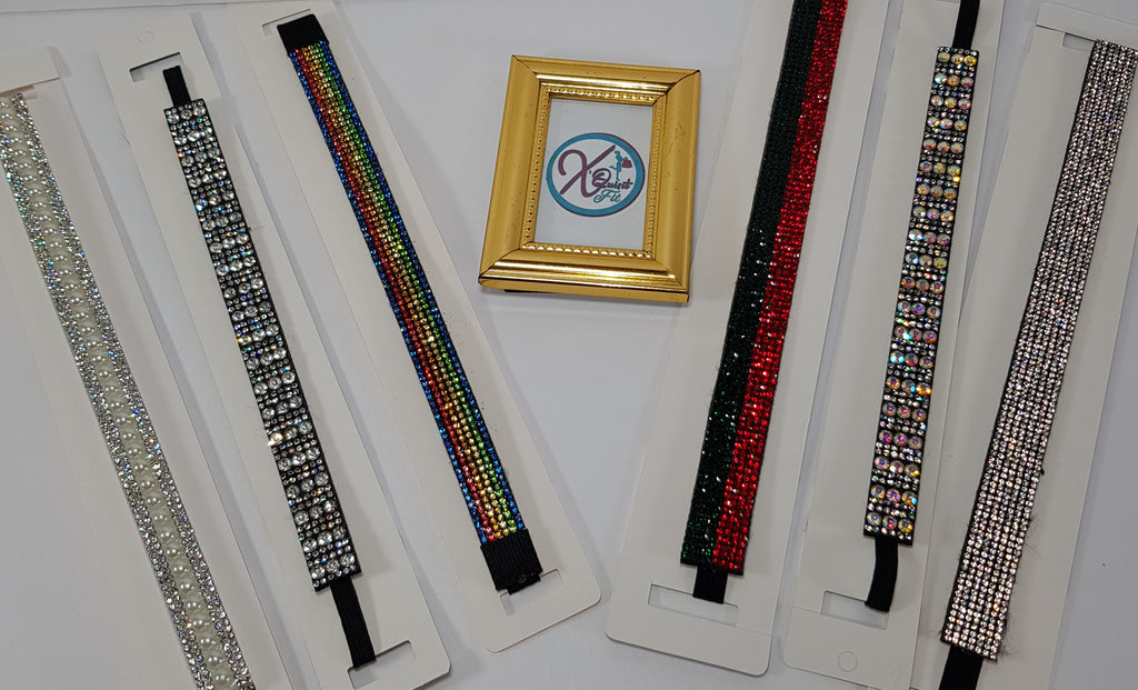 Elastic Jeweled Headbands