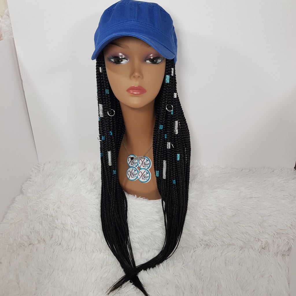 InstaCap Wig Colored Jeweled Collection - Box Braids