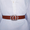 Jeweled Designer Buckle Belt