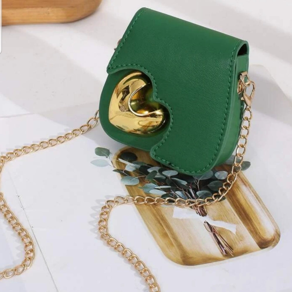 Golden Hearted Mini Bag/Belt