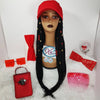 InstaCap Wig Colored Jeweled Collection - Box Braids