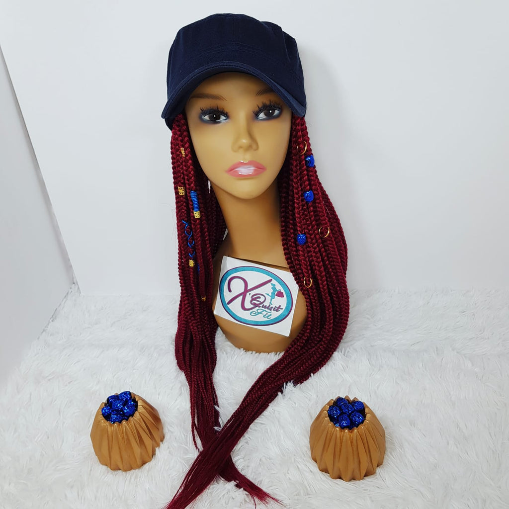 InstaCap Wig Colored Jeweled Collection - Box Braids