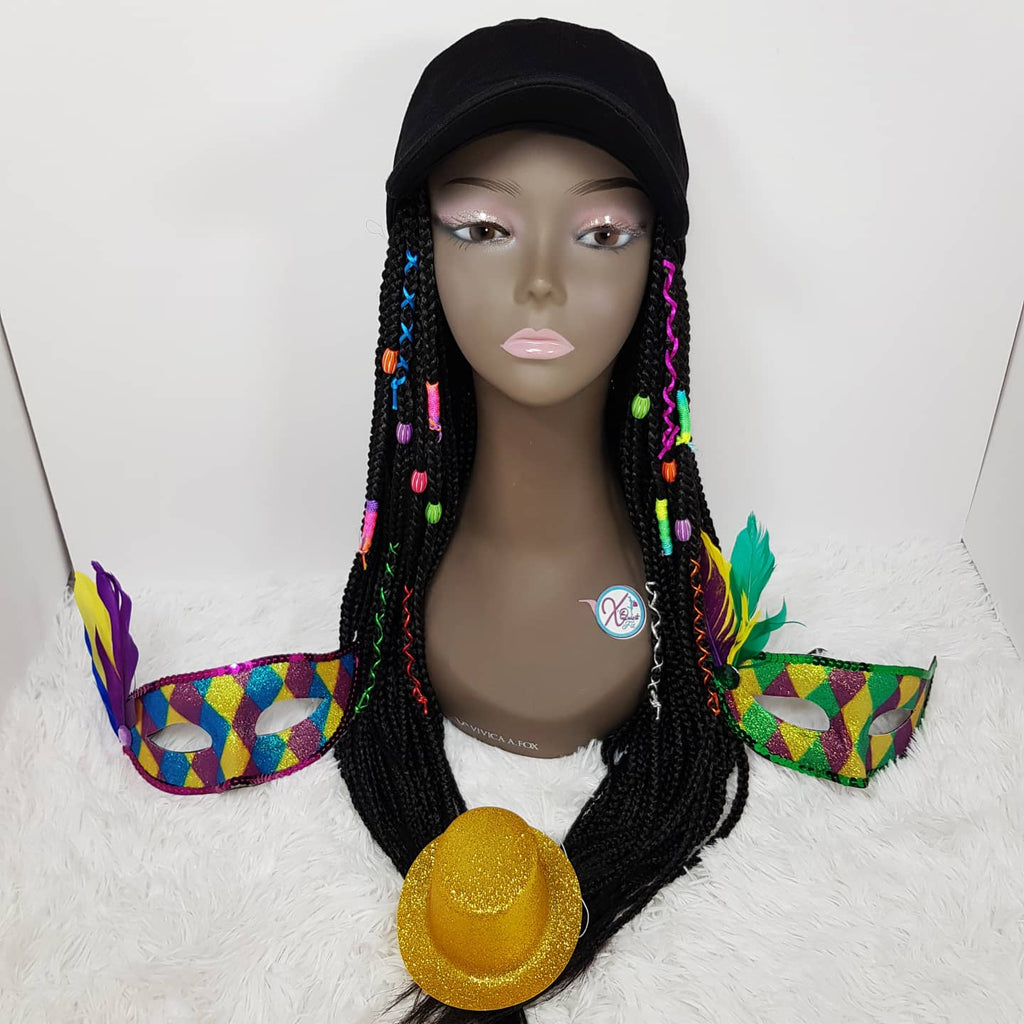 InstaCap Wig Colored Jeweled Collection - Box Braids